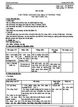 Giáo án Âm nhạc Lớp 6 - Chương trình học kỳ II - Năm học 2018-2019 - Nguyễn Văn Nhật